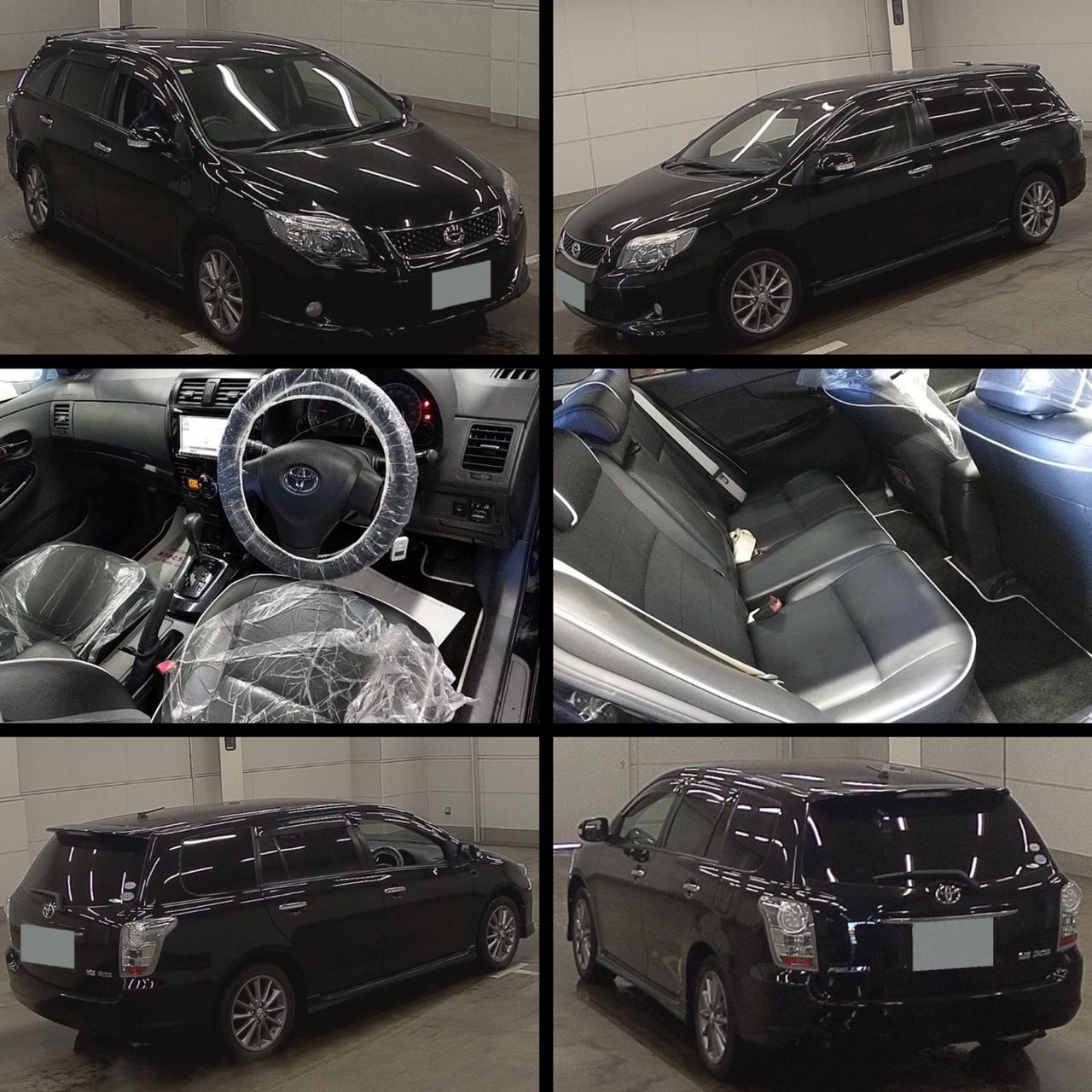 2010 TOYOTA COROLLA FIELDER BLACK